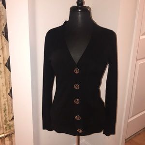 Tory Burch Black Madeline Cardigan